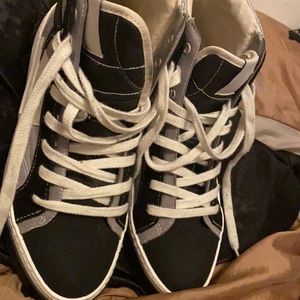 Alexander McQueens Men Shoe Black and White on